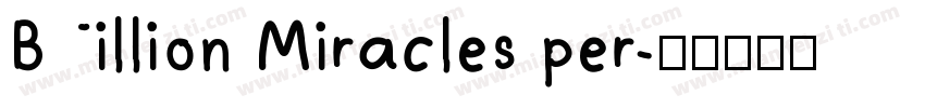 Billion Miracles per字体转换